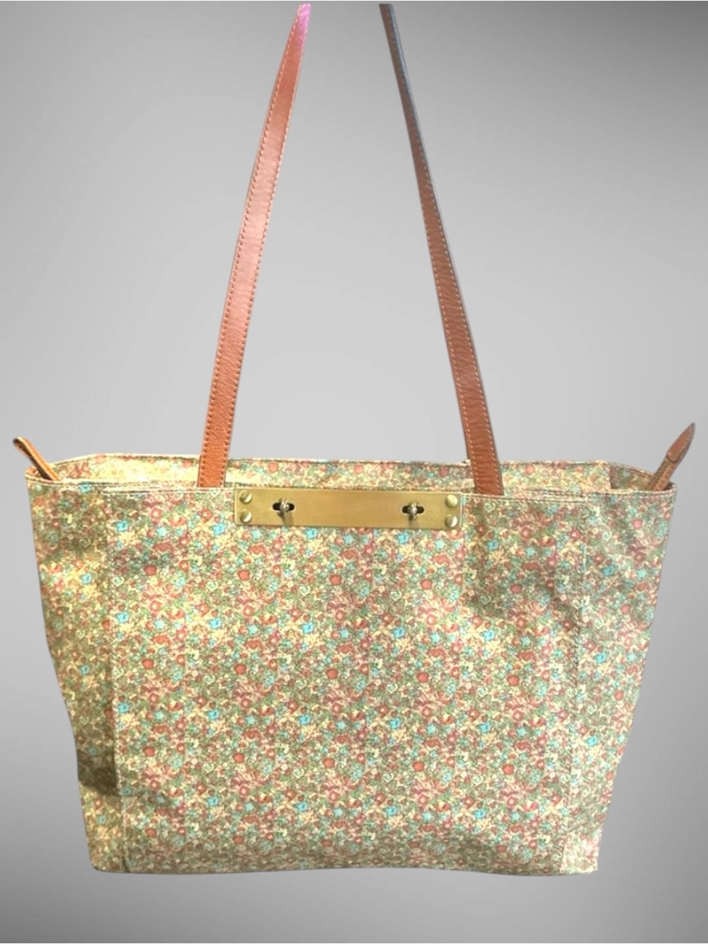 Patricia Nash Silvi Tote Coral Bouquet Floral Laptop Work Tote Crossbody